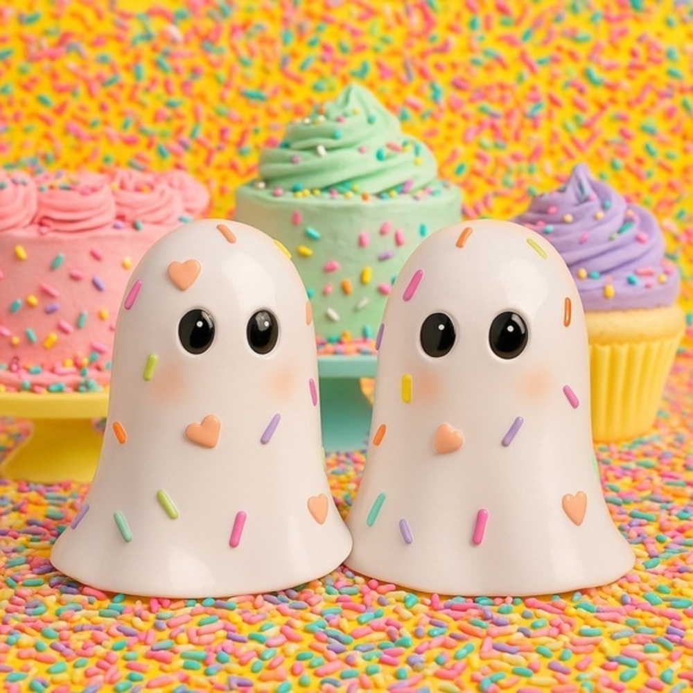 Sweet Treats Summerween Sprinkle Ghost Resin Figure NWT